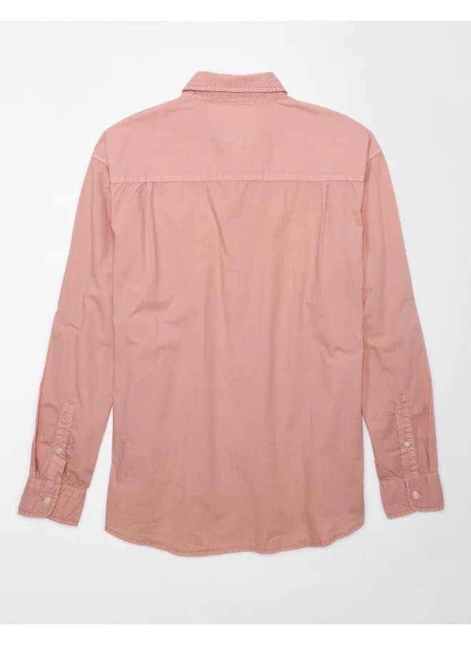 امريكان ايجل Poplin Button-Up Shirt