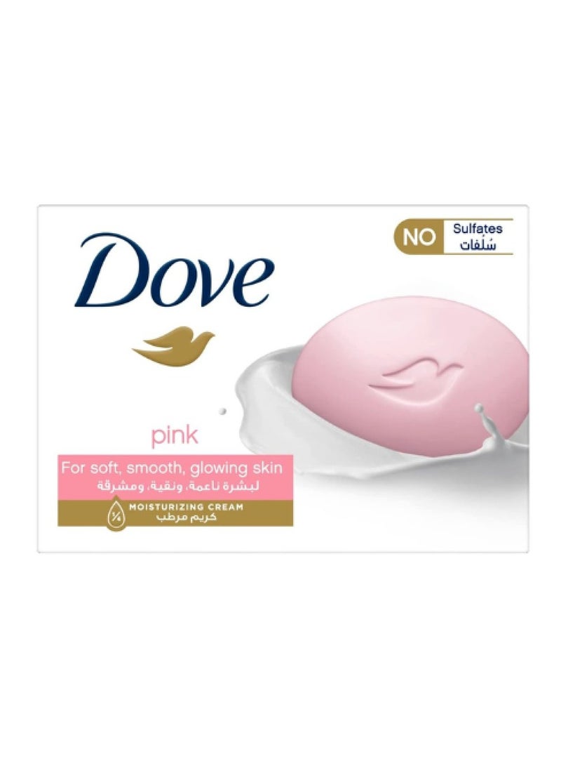 Dove Beauty Bar Soap for Soft, Smooth, Glowing Skin, Pink - 125g - Image 1