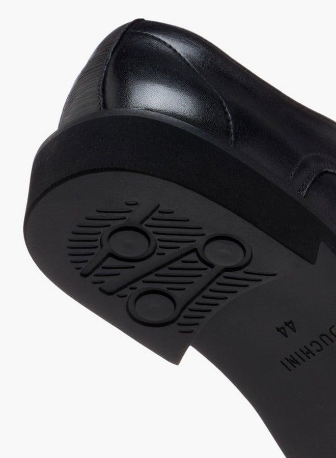 DUCHINI Men's Solid Lace-Up Derby Shoes - Image 5