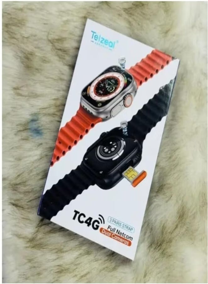 Telzeal TC4G Sim Smart Watch 2.2 Inch Screen Dual Cam IP67 Waterproof Best SmartWatch - Image 1