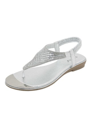 Fashion Women Flat Bottom Rhinestone Comfortable Beach Sandals Slippers Silver - pzsku/Z0C1DBA1C6E4CBA6184F0Z/45/_/1704768659/cc661101-cf0c-4e47-b447-62f57b318bbf