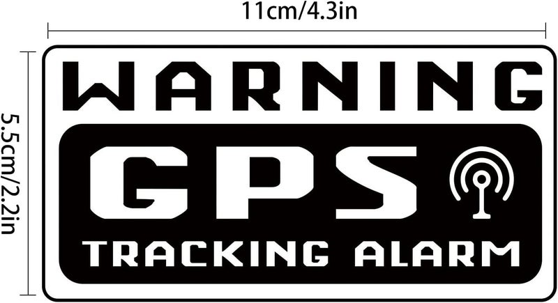 JINGIHE ملصقات إنذار تتبع GPS من JINGIHE 10 قطع - Image 2