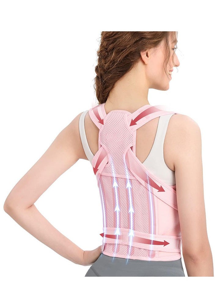 NIBEMINENT Back Brace and Posture Corrector for Unisex Back Straightener Scoliosis and Hunchback Correction Back Pain Spine Corrector Support Adjustable Posture Trainer  - Image 2