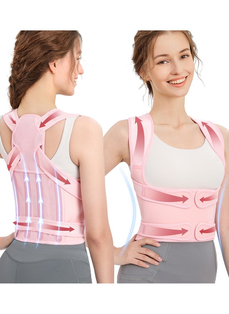 NIBEMINENT Back Brace and Posture Corrector for Unisex Back Straightener Scoliosis and Hunchback Correction Back Pain Spine Corrector Support Adjustable Posture Trainer  - Image 1