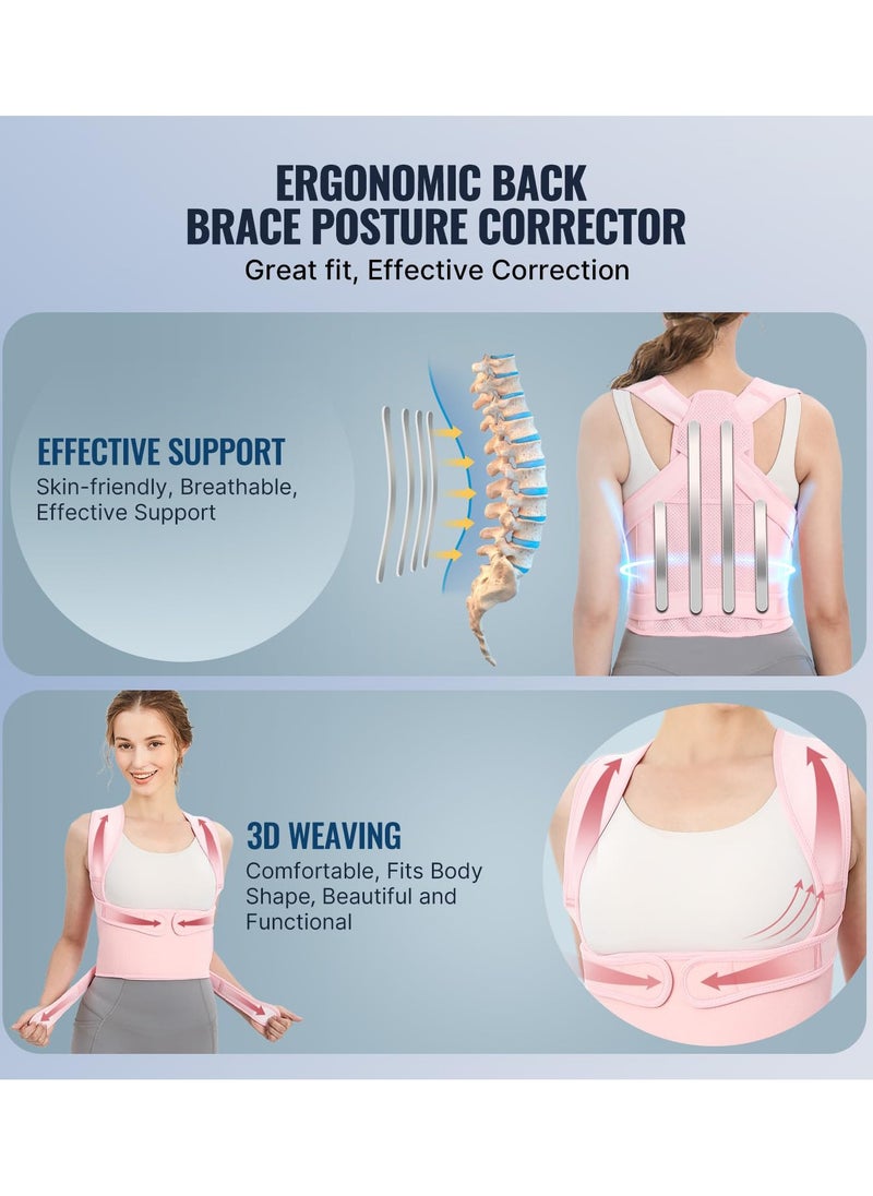 NIBEMINENT Back Brace and Posture Corrector for Unisex Back Straightener Scoliosis and Hunchback Correction Back Pain Spine Corrector Support Adjustable Posture Trainer  - Image 5