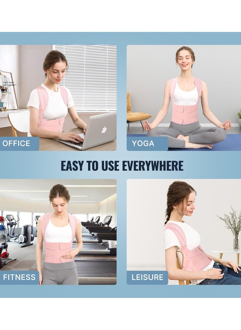NIBEMINENT Back Brace and Posture Corrector for Unisex Back Straightener Scoliosis and Hunchback Correction Back Pain Spine Corrector Support Adjustable Posture Trainer  - Image 4