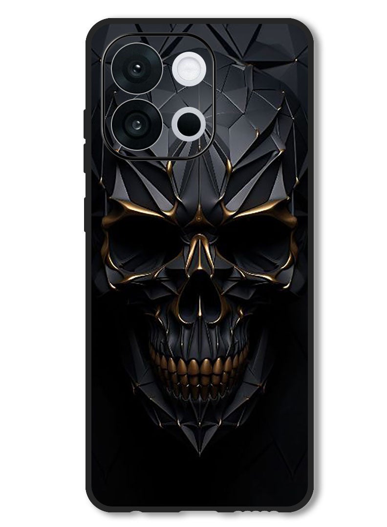 Theodor Case Compatible with OnePlus 13s 6.32 Inch Protection Shockproof Bumper Cover Skull Art - Image 1