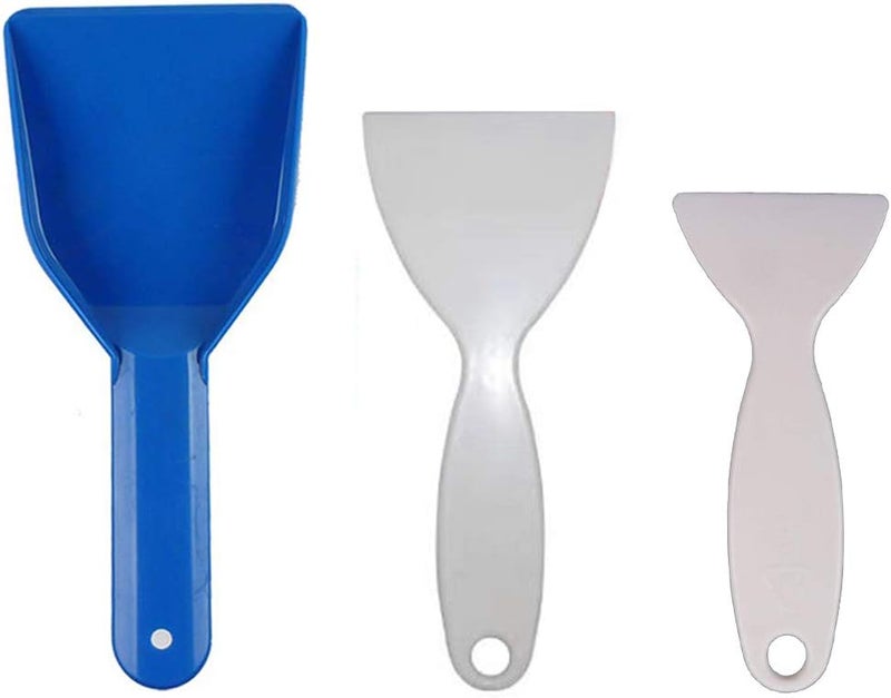 PayPie Plastic Refrigerator Ice Shovel Ice Scraper Snow Remover Cleaning Freezer Frost Shovel Ice Remover Scoop Set of 3 - Image 1