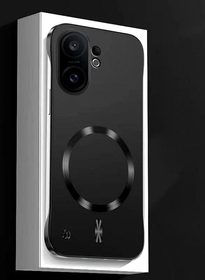 for Vivo X200 Fe Case，[Raised Camera Lens Protector]，[Rapid heat dissipation]，Magnetic Without Edges Vivo X200 Fe Cover，Advanced Business Shockproof Phone Case，Comfortable Touch - Image 1