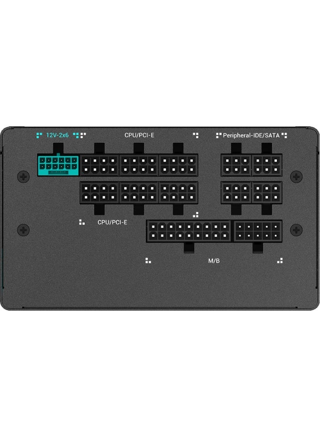 DEEPCOOL PQ1000G 1000W 80+ Gold Platinum Certified ATX12V V3.1 Modular Power Supply, Full Japanese Capacitors, 120mm FDB Fan, Multi-Protections, High-Efficiency Gaming & Workstation, Black | PSUR-PQA00G-FD1B-JGUK-V1 - Image 4