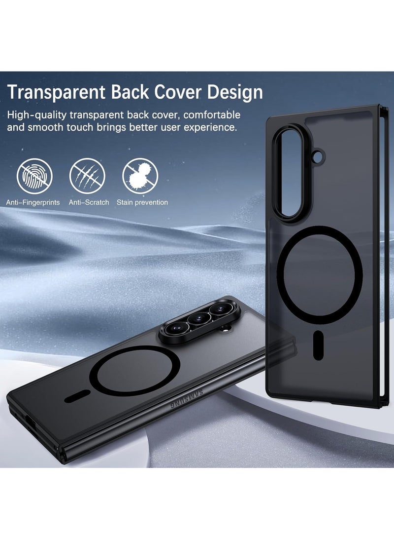 For Samsung Galaxy Z Fold 7 Case, Compatible with MagSafe, TPU+PC Shockproof Matte Skin Feel Mobile Phone Back Cover, Anti-fingerprint Slim Fit Protective Casing - Image 5