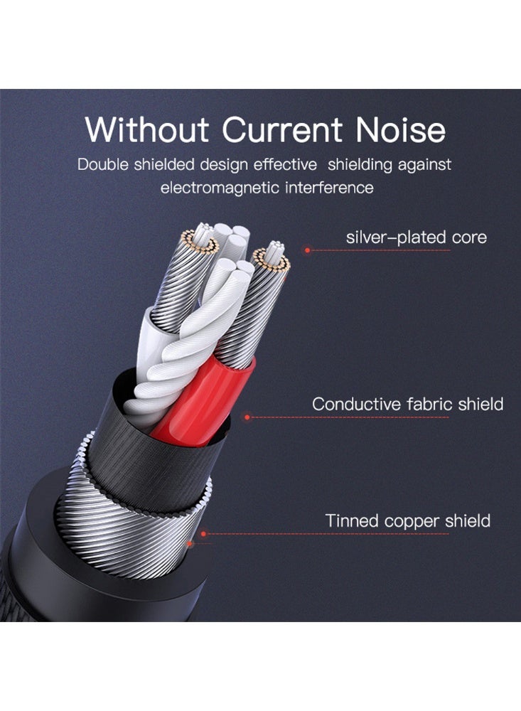 يسيدو كابل صوت Yesido YAU20 من Type-C إلى AUX (3.5 مم) بطول متر واحد، محول صوت USB-C إلى مقبس 3.5 مم، نقل عالي السرعة، موصل من سبائك الألومنيوم، وتصميم متين مقاوم للتشابك. - Image 3