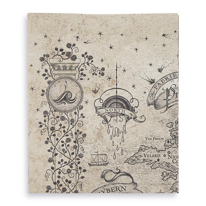 ConQuest Journals A Court of Thorns and Roses Prythian World Map, Authentic Parchment-Style Paper, Double-Sided ACOTAR Artwork, Folded Print, 16'' x 20'', Officially Licensed Sarah J. Maas Collection - Image 5