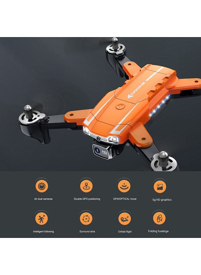 Generic - GPS Remote Control Drone with Camera 4K Dual Camera 5GWIFI Obstacle Avoidance Double GPS Optical Hover Remote Control Qudcopter Follow Me for Kids Adults 2 Battery - Image 1