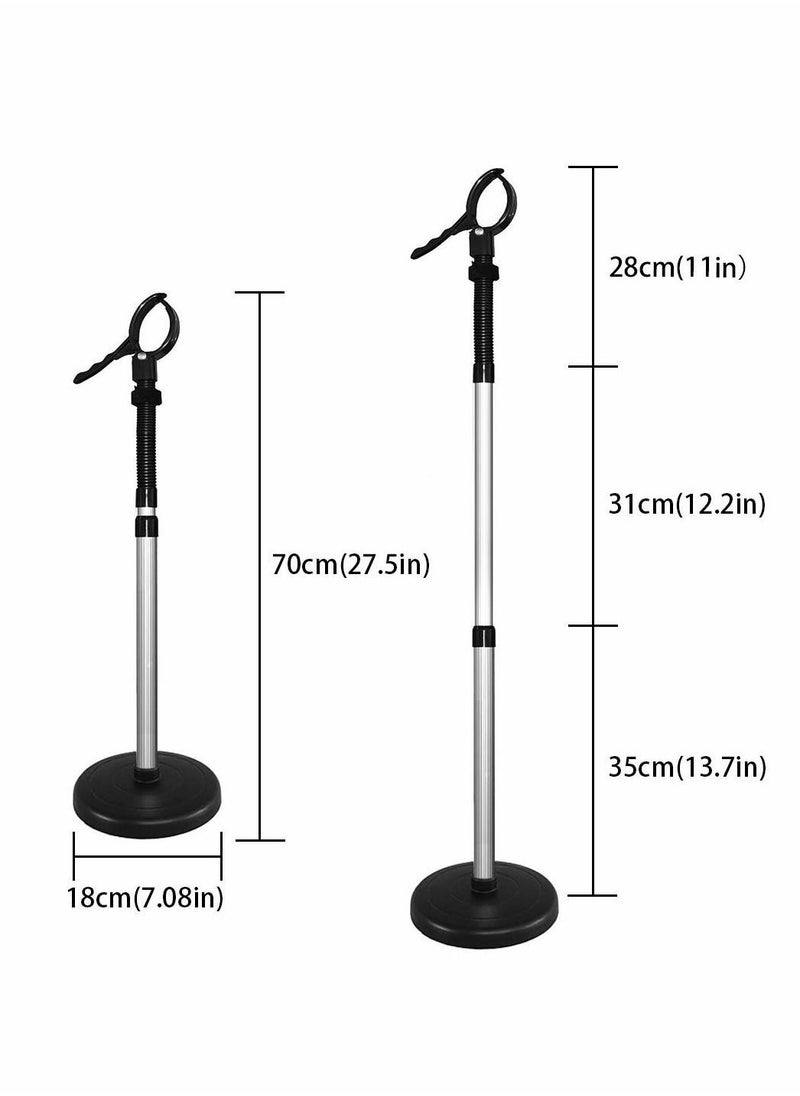 Y&D - Hair Dryer Stand, 360 Degree Rotating Lazy Stand Hand Free With Heavy Base, Hands-Free Blow Holder Countertop, Adjustable Height - Image 1