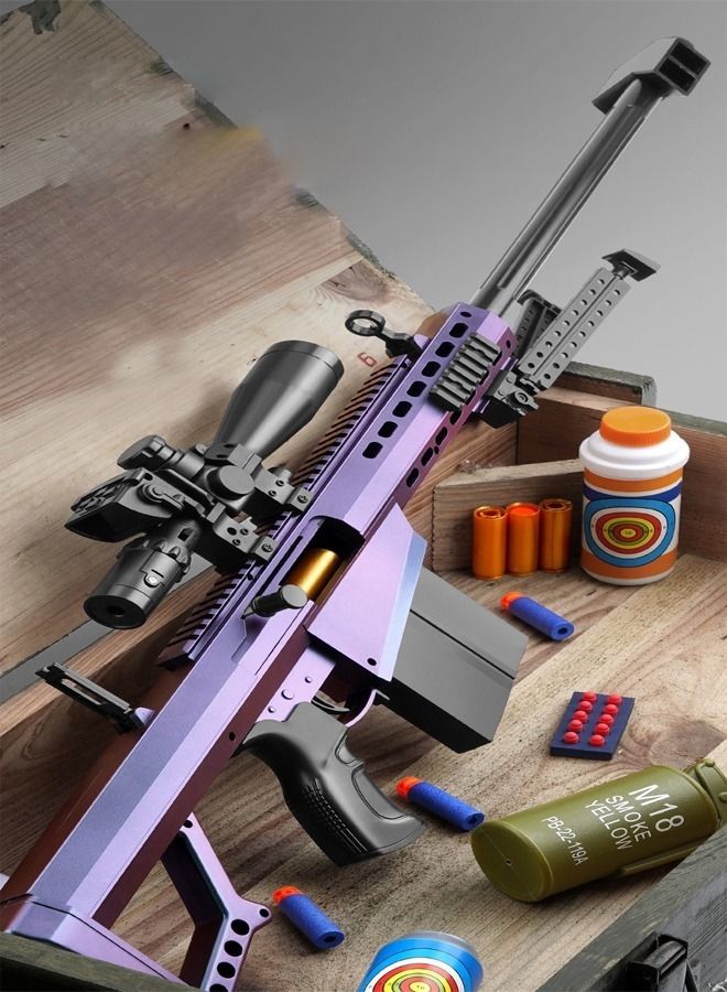 بندقية قنص كهربائية نصف آلية M82 لايت فيفتي SASR بإطلاق كرات ناعمة للعب في الهواء الطلق - Image 1