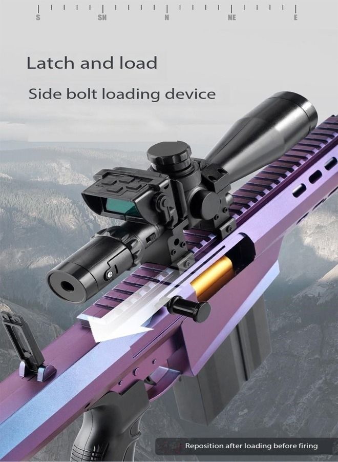 بندقية قنص كهربائية نصف آلية M82 لايت فيفتي SASR بإطلاق كرات ناعمة للعب في الهواء الطلق - Image 4