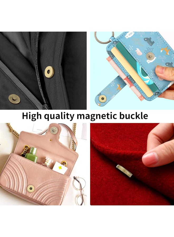 100 Sets Bronze Color,Magnetic Button Clasp Snaps 18mm, for Purse Magnetic Clasp for Bag Closure Magnetic snap Button Replacement Set. Great for Sewing, Craft, Purses, Bags, Clothes, Leather  - Image 4