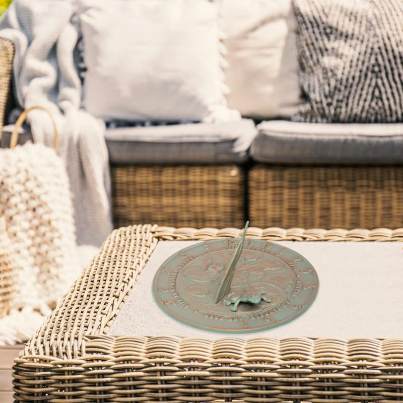 Whitehall Products Frog Sundial, Copper Verdi - Image 2