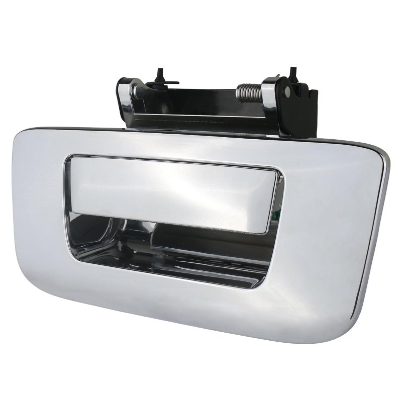 APPERFiT Tailgate Handle Latch wBezel Cover 20955300 22755303 Chrome Compatible with 20072014 Chevrolet Chevy Silverado GMC Sierra 1500 2500 3500 Rear Truck Bed Tail Gate Door Panel