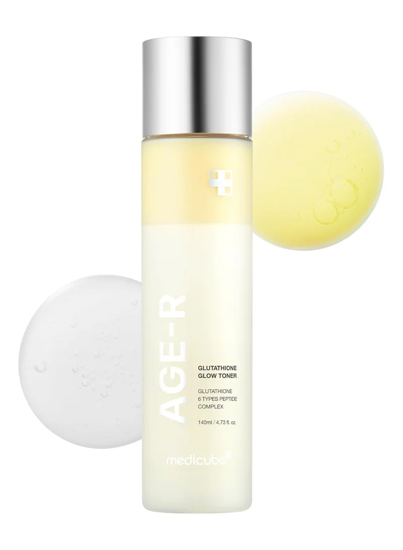 Medicube Medicube Age-R Glutathione Glow Milky Toner, Low-Irritation Double Layer Toner for Glass Glow Skin with Peptide, Even Skin Tone, Radiance, Hydration, Korean Skincare