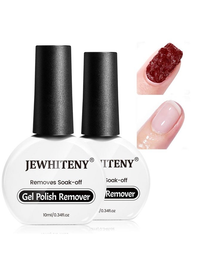 JEWHITENY - JEWHITENY 10ML Gel Nail Polish Remover 2pcs Professional Gel Remover for Nails 3-5 Minutes Gel Nail Remover Easy And Quick Remove No Need Soaking or Wrapping Gel Remover - Image 1