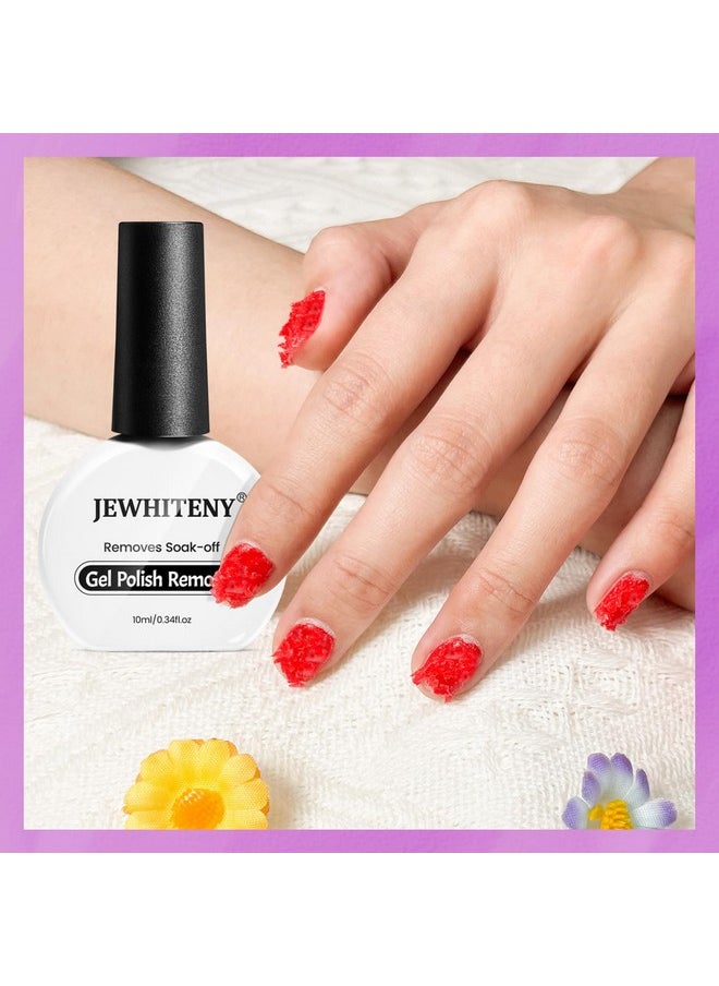 JEWHITENY - JEWHITENY 10ML Gel Nail Polish Remover 2pcs Professional Gel Remover for Nails 3-5 Minutes Gel Nail Remover Easy And Quick Remove No Need Soaking or Wrapping Gel Remover - Image 1