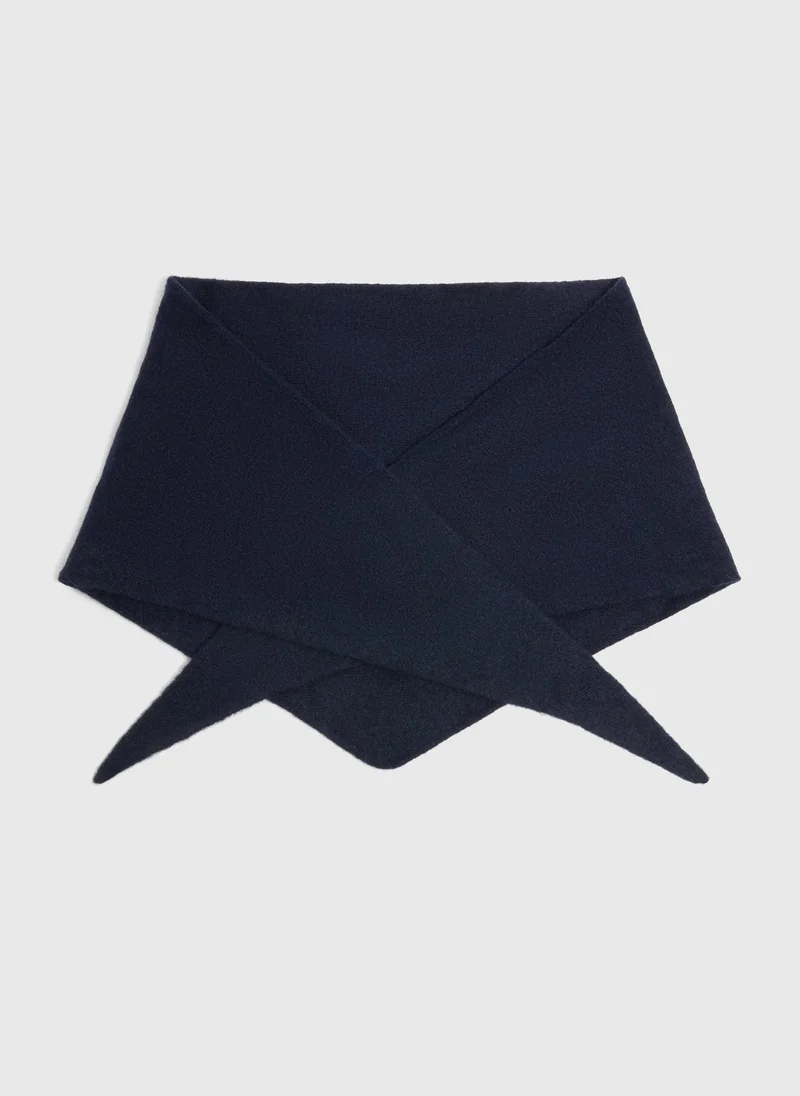 Navy Triangle Scarf