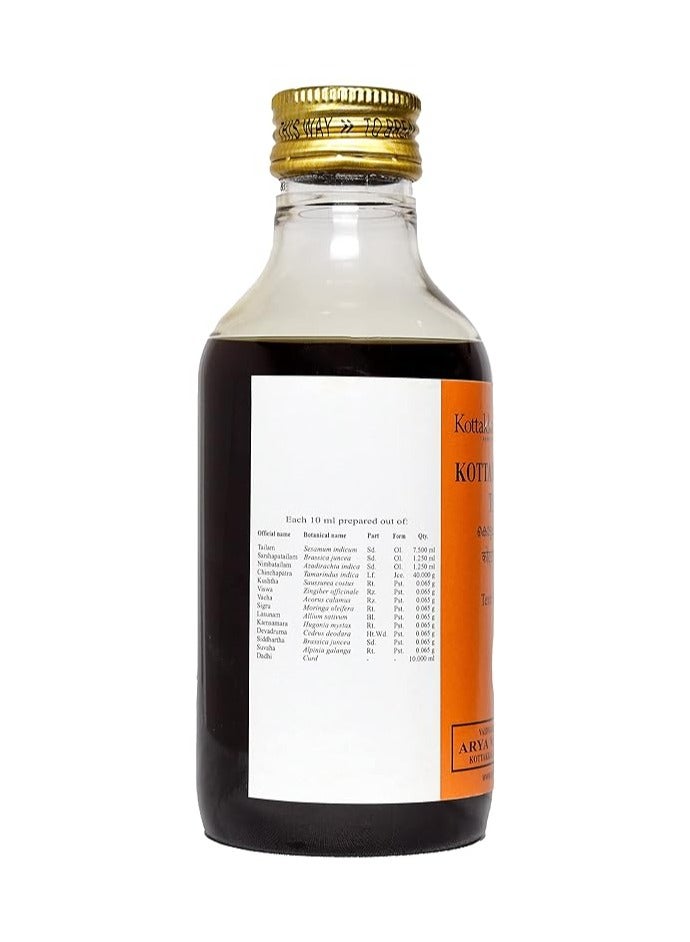 Kottakkal ayurveda Kottamchukkadi Tailam 200ml - Image 2