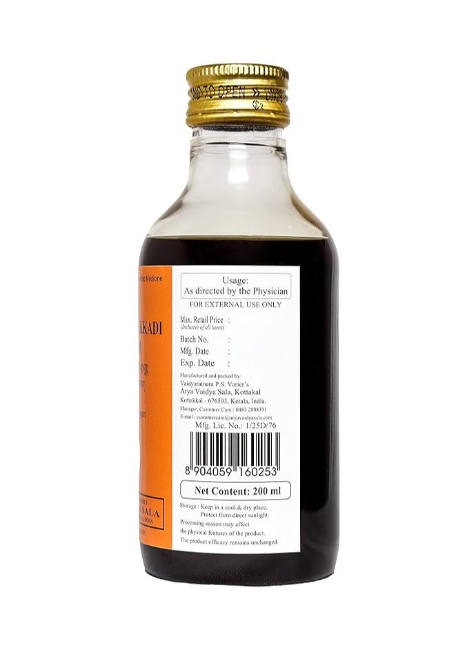 Kottakkal ayurveda Kottamchukkadi Tailam 200ml - Image 3