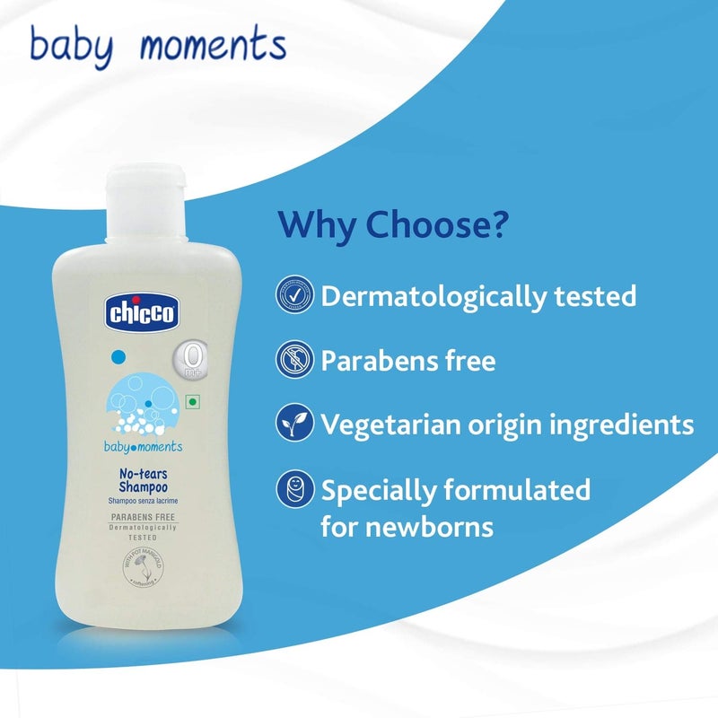 CHICCO Baby Moment NO-TEARS Shampoo 200 ML. - Image 5