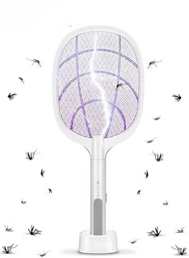 WEIDASI Rechargeable Electric Mosquito And Insect killer Racket with a USB Port Holder And LED lighting - Image 1