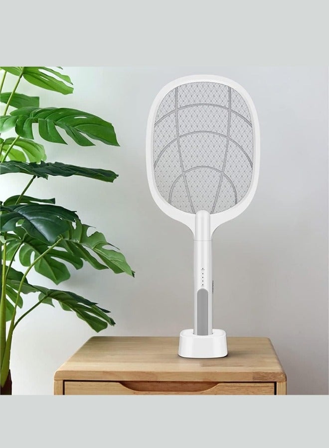 WEIDASI Rechargeable Electric Mosquito And Insect killer Racket with a USB Port Holder And LED lighting - Image 4
