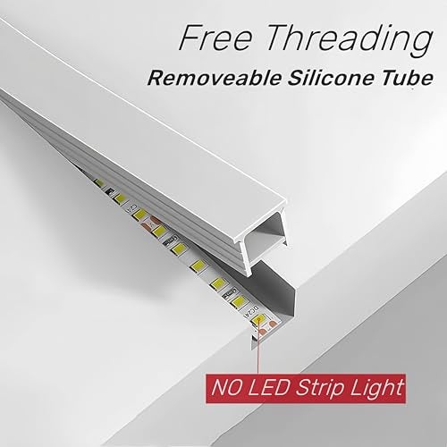 KSDLMPA 33Ft/10M Silicone LED Channel System, Aluminum Profile Substitutes 16x16mm DIY LED Neon Rope Light IP67 Waterproof for 6-12mm LED Strip Light Installation, for Indoor Outdoor Ambient Decor - Image 2