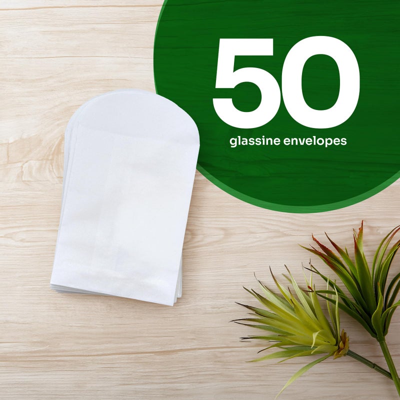 Seed Bloom 50 Set of Heart Planting Guide with Glassine Envelopes â€“ Perfect for Seed Paper Products, Wedding Favors, and Gift Sets - Image 4