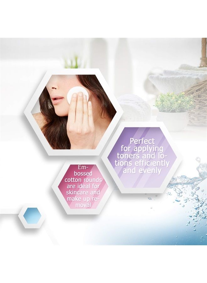 dukal Cotton Rounds 2". Pack of 80 Cosmetic Cotton Pads for Face. 100% Cotton Makeup Pads for Procedures. Facial Makeup Remover Disposable Pads. Hypoallergenic. Soft and Durable. - Image 4