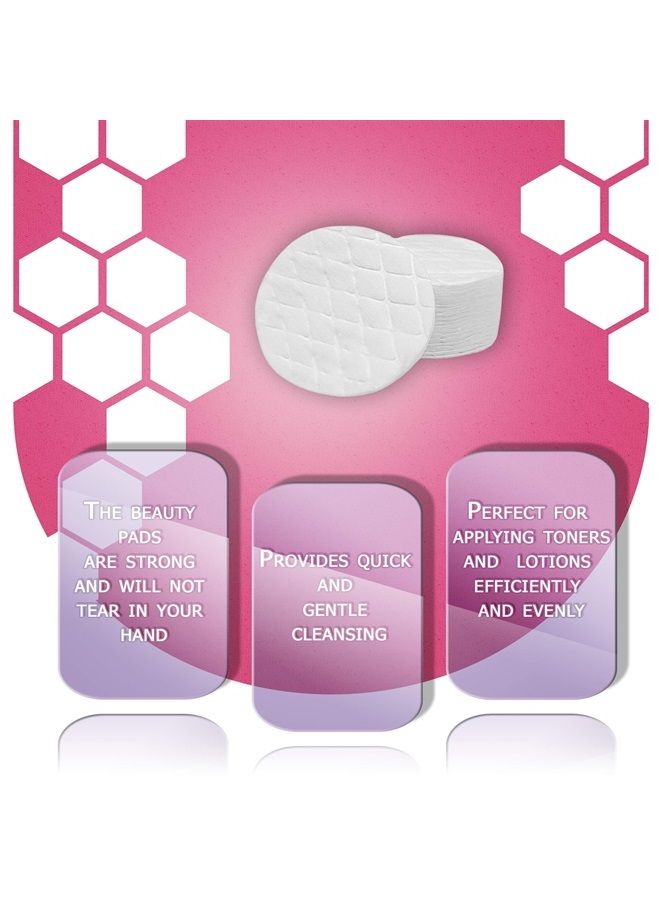 dukal Cotton Rounds 2". Pack of 80 Cosmetic Cotton Pads for Face. 100% Cotton Makeup Pads for Procedures. Facial Makeup Remover Disposable Pads. Hypoallergenic. Soft and Durable. - Image 3