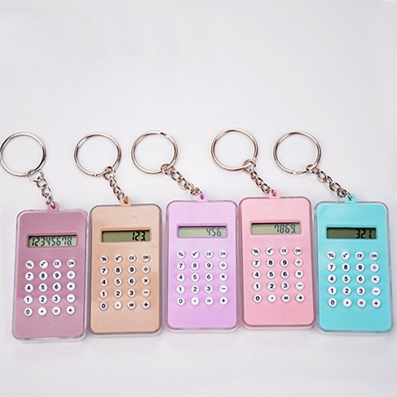 Maze Style Portable Cartoon Calculator Keychain Creative Backpack Accessory - Image 4