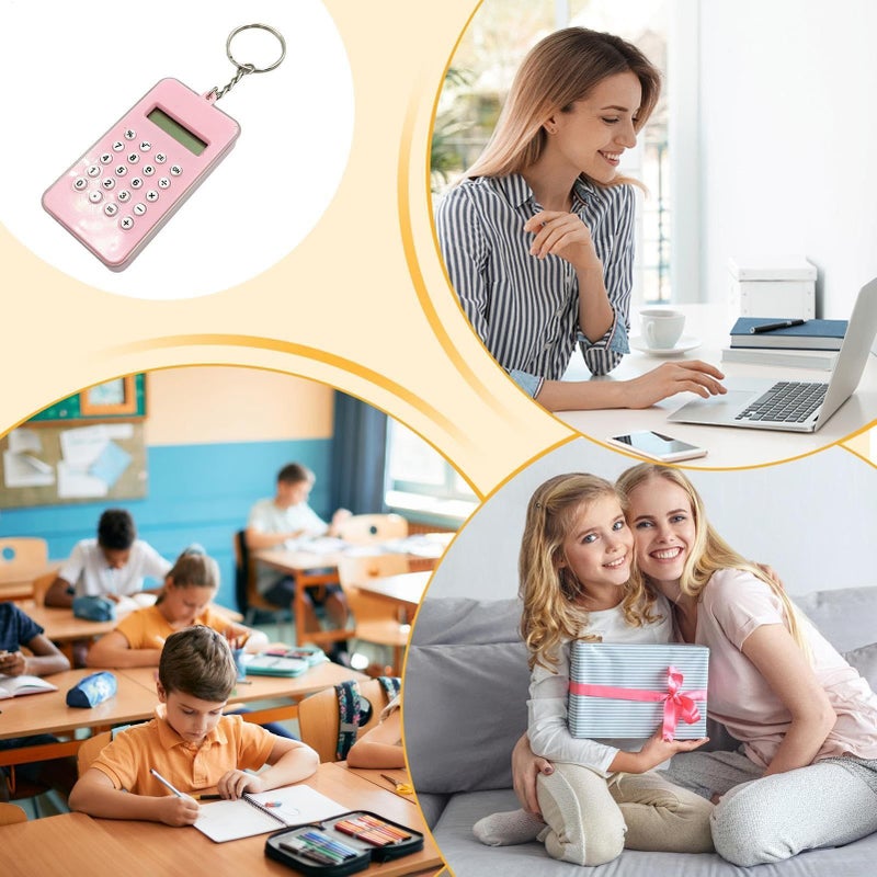 Maze Style Portable Cartoon Calculator Keychain Creative Backpack Accessory - Image 5