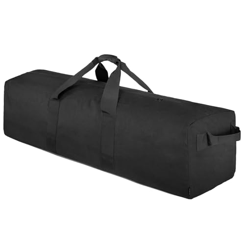 Vorspack Duffle Bag for Travel - 180L Extra Large Duffel Bag for Men Foldable Camping Bags for Weekender Gear Storage Overnight Tent Sports Moving - Black - Image 1