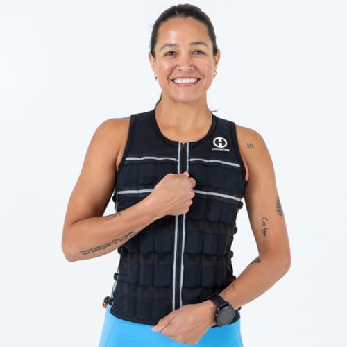 HYPERWEAR Hyper Vest ELITE Weighted Vest (Small 10 lbs) Adjustable Stretch CORDURA Fabric Zipper Thin Steel Weights for Running Strength Endurance Walking - Image 5