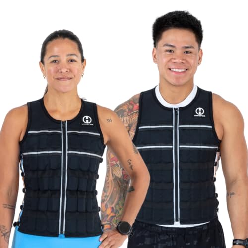 HYPERWEAR Hyper Vest ELITE Weighted Vest (Small 10 lbs) Adjustable Stretch CORDURA Fabric Zipper Thin Steel Weights for Running Strength Endurance Walking - Image 2