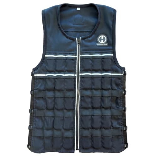 HYPERWEAR Hyper Vest ELITE Weighted Vest (Small 10 lbs) Adjustable Stretch CORDURA Fabric Zipper Thin Steel Weights for Running Strength Endurance Walking - Image 1