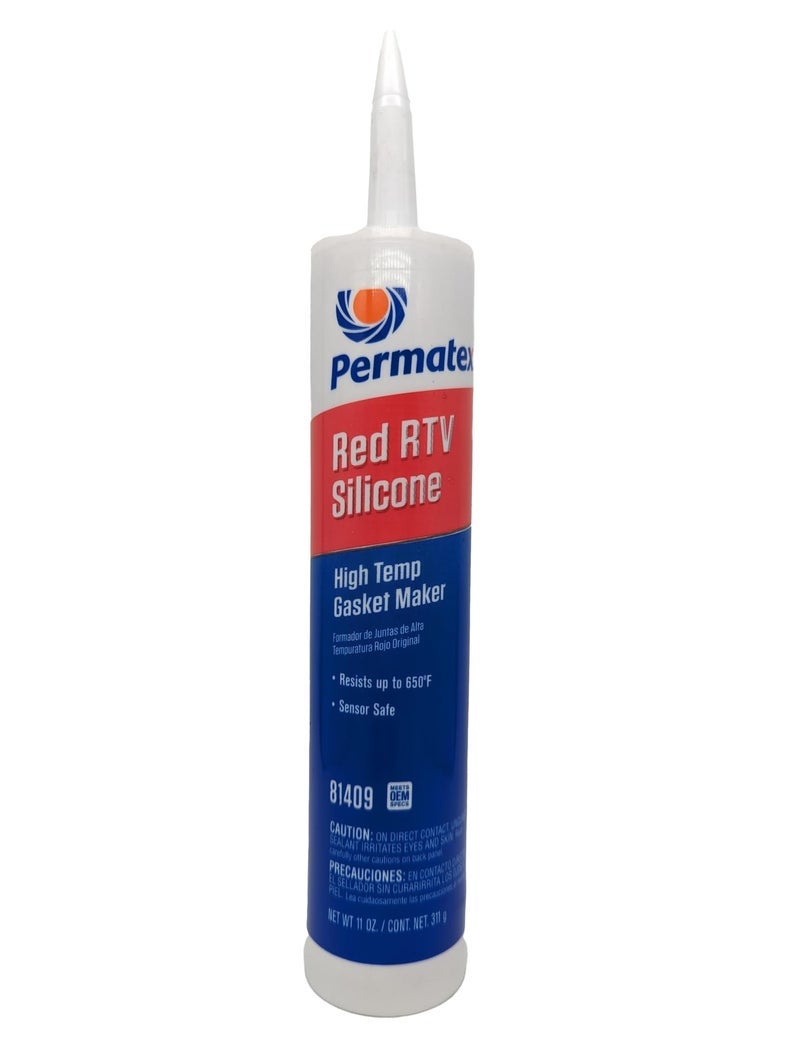 Permatex 81409 High-Temp Red RTV Silicone Gasket, 11 oz. - Image 2