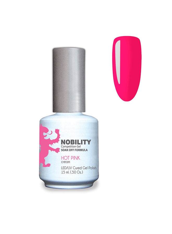 Lechat Gel Nail Polish 15 ml, Long Lasting, Chip Resistant, Requires Drying Under UV Led Lamp Hot Pink Nbgp55