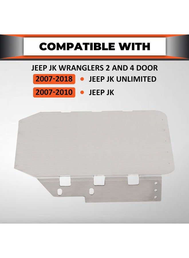 ECOTRIC Under Seat Mounting Bracket Compatible with Jeep Wrangler 2007-2018 JK Unlimited/ 2007-2010 JK Aluminum Bracket Plate Holder Carrier - Image 2