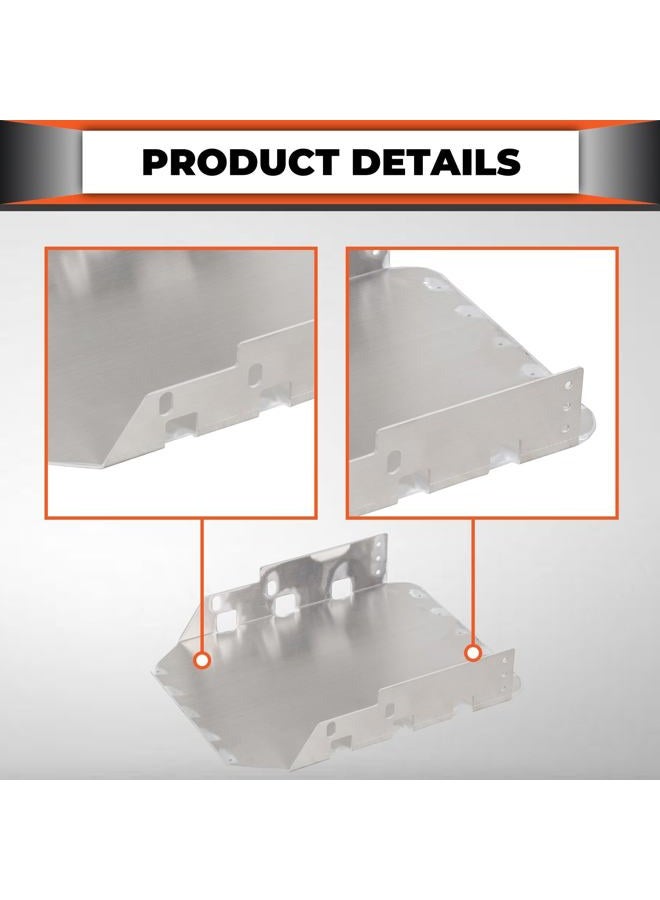 ECOTRIC Under Seat Mounting Bracket Compatible with Jeep Wrangler 2007-2018 JK Unlimited/ 2007-2010 JK Aluminum Bracket Plate Holder Carrier - Image 4