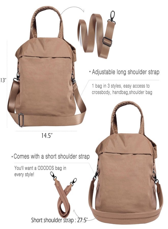 ODODOS 19L Multi Hobo Bags 2.0 with 2 Straps for Women, Totes Handbags, Crossbody Shoulder Bags, Rose Dawn - Image 4