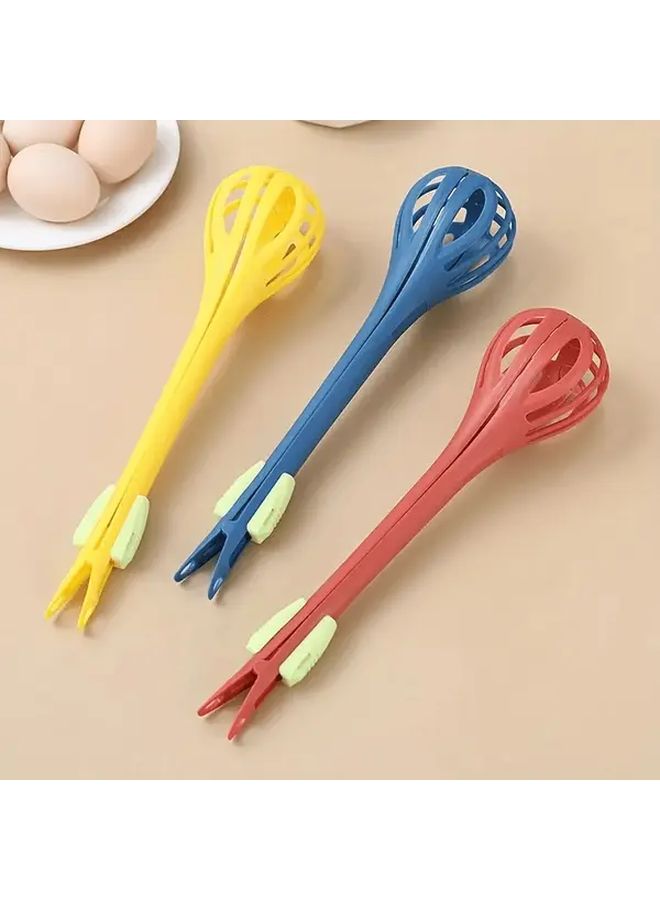 Nordic Yellow 2 in 1 Handheld Whisk Egg Beater Manual Heavy Duty Portable - Image 1
