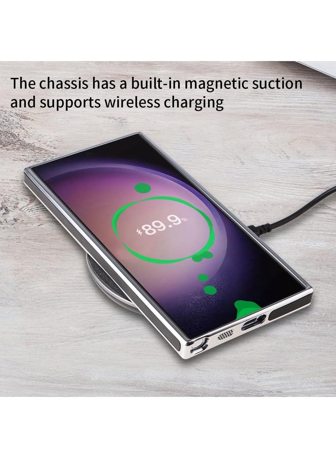 اس-توب جراب لهاتف Samsung Galaxy S23 FE 5G، جراب هاتف MagSafe هجين من مادة البولي يوريثان الحراري مطلي بالكهرباء من الجانبين - Image 5